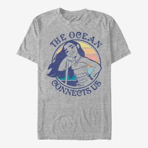 Queens Disney Moana - Sunset Moana Unisex T-Shirt Heather Grey