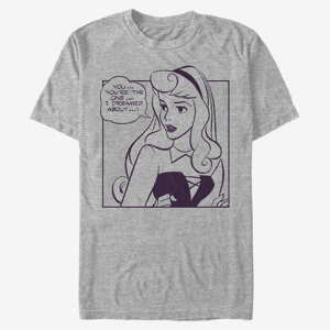 Queens Disney Sleeping Beauty - Aurora Comic Unisex T-Shirt Heather Grey