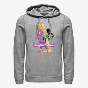 Queens Disney Wreck-It Ralph 2 - Long Hair Rapunzel Vanellope Unisex Hoodie Heather Grey