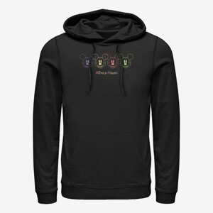 Queens Disney Classic Mickey - NEON FACES Unisex Hoodie Black