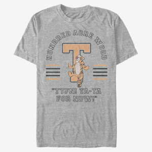 Queens Disney Winnie the Pooh - Tigger Collegiate Unisex T-Shirt Heather Grey