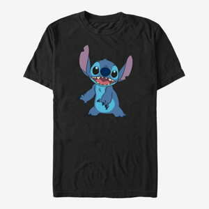 Queens Disney Lilo & Stitch - Basic Stitch Unisex T-Shirt Black