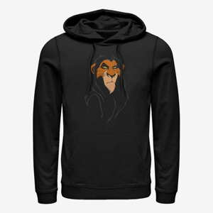 Queens Disney The Lion King - Big Face Scar Unisex Hoodie Black