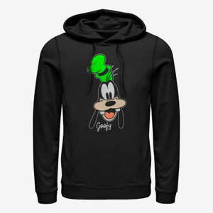 Queens Disney Classic Mickey - Goofy Big Face Unisex Hoodie Black