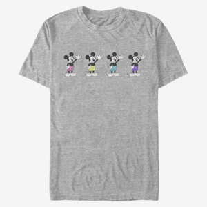Queens Disney Classic Mickey - Neon Pants Unisex T-Shirt Heather Grey