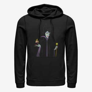 Queens Disney Sleeping Beauty - Minimal Maleficent Unisex Hoodie Black