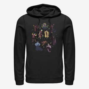 Queens Disney Villains - Doodle Disney Bad Dudes Unisex Hoodie Black