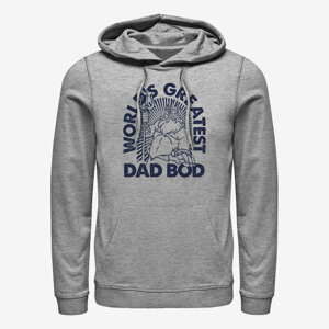 Queens Disney The Little Mermaid - Triton Dad Bod Unisex Hoodie Heather Grey