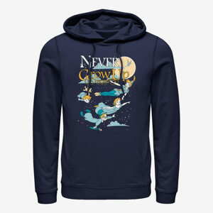 Queens Disney Peter Pan - Grow Up Never Unisex Hoodie Navy Blue