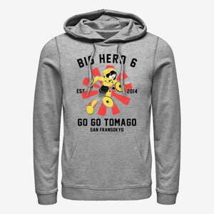 Queens Disney Big Hero 6 Movie - Go Go Collegiate Unisex Hoodie Heather Grey