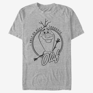 Queens Disney Frozen 2 - Deep Thought Olaf Unisex T-Shirt Heather Grey