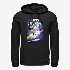 Queens Disney Wreck-It Ralph 2 - Happy Caturday Stars Unisex Hoodie Black