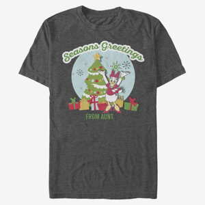 Queens Disney Mickey Classic - Greetings From Aunt Unisex T-Shirt Dark Heather Grey