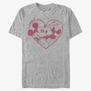 Queens Disney Classic Mickey - Perfect Pair Unisex T-Shirt Heather Grey