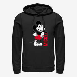 Queens Disney Mickey - MICKEY LEANING Unisex Hoodie Black