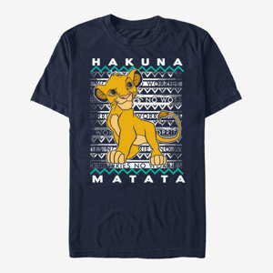 Queens Disney The Lion King - Hakuna Simba Unisex T-Shirt Navy Blue