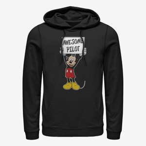Queens Disney Classics Mickey Classic - Mickey Awesome Pilot Unisex Hoodie Black