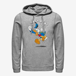 Queens Disney Classics Mickey Classic - Donald Jump Unisex Hoodie Heather Grey