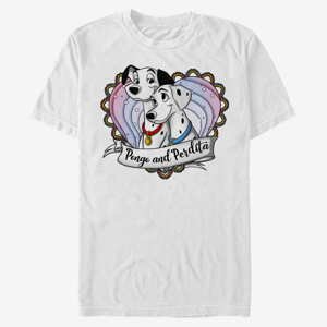 Queens Disney Classics 101 Dalmatians - Pong And Perdita Unisex T-Shirt White