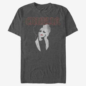 Queens Disney Classics DNCA - CRUELLA ROCK T Unisex T-Shirt Dark Heather Grey