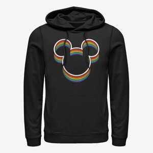 Queens Disney Classics Mickey Classic - Rainbow Ears Unisex Hoodie Black