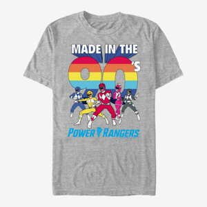 Queens Hasbro Vault Power Rangers - Nineties Unisex T-Shirt Heather Grey