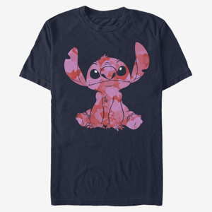 Queens Disney Classics Lilo & Stitch - Stitch Heart Fill Unisex T-Shirt Navy Blue