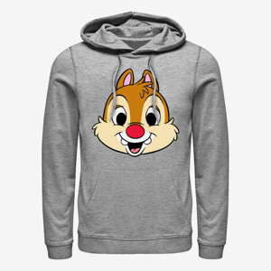 Queens Disney Classics Mickey & Friends - Dale Big Face Unisex Hoodie Heather Grey