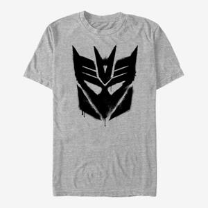 Queens Hasbro Vault Transformers - Decepticon Graffiti Logo Unisex T-Shirt Heather Grey