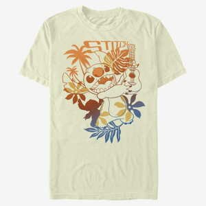 Queens Disney Classics Lilo & Stitch - Aloha Stitch Unisex T-Shirt Natural