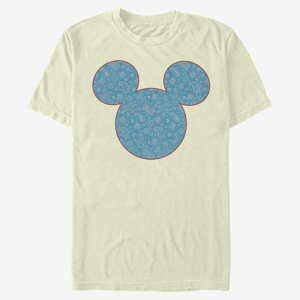 Queens Disney Classics Mickey Classic - Mickey Americana Paisley Unisex T-Shirt Natural