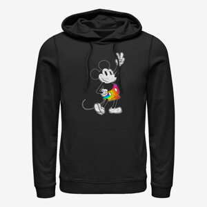 Queens Disney Classics Mickey Classic - Tie Dye Mickey Stroked Unisex Hoodie Black