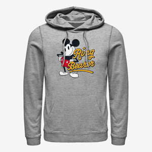 Queens Disney Classics Mickey & Friends - Ring Mickey Unisex Hoodie Heather Grey