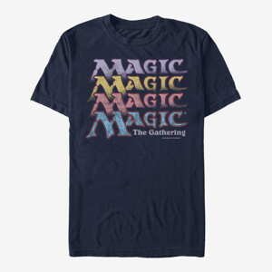 Queens Magic: The Gathering - Retro Stack Unisex T-Shirt Navy Blue