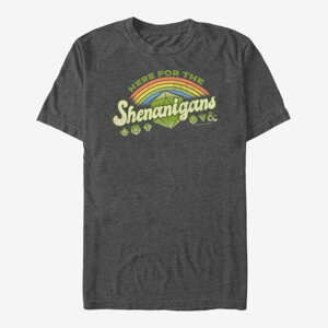 Queens Dungeons & Dragons - Here For Shenanigans Unisex T-Shirt Dark Heather Grey