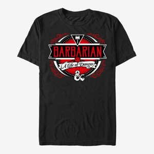 Queens Dungeons & Dragons - Barbarian Label Unisex T-Shirt Black