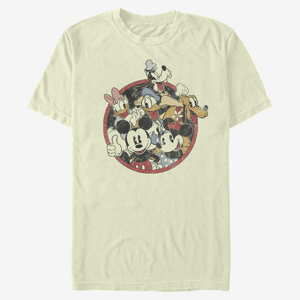 Queens Disney Classics Mickey Classic - Retro Groupie Unisex T-Shirt Natural