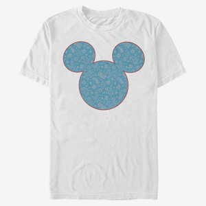 Queens Disney Classics Mickey Classic - Mickey Americana Paisley Unisex T-Shirt White