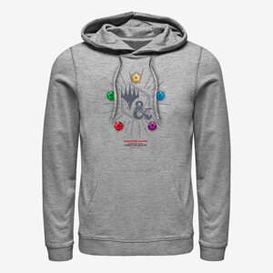 Queens Magic: The Gathering - 5 Symbols Unisex Hoodie Heather Grey