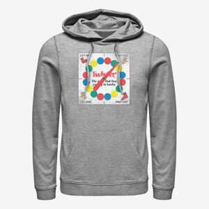 Queens Hasbro Vault Twister - TWISTER GAMEBOARD DISTRESSED Unisex Hoodie Heather Grey