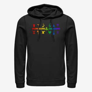 Queens Dungeons & Dragons - Rainbow Classes Unisex Hoodie Black