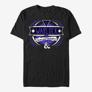 Queens Dungeons & Dragons - Warlock Label Unisex T-Shirt Black