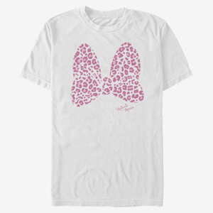Queens Disney Classics Mickey & Friends - Pink Leopard Unisex T-Shirt White