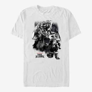 Queens Dungeons & Dragons - Splattered Paint Unisex T-Shirt White