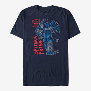 Queens Hasbro Vault Transformers - Prime Doodle Unisex T-Shirt Navy Blue