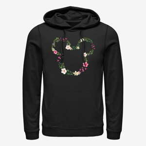 Queens Disney Classics Mickey Classic - Floral Mickey Unisex Hoodie Black