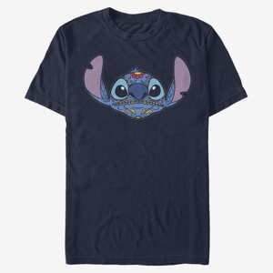 Queens Disney Classics Lilo & Stitch - SUGAR SKULL STITCH Unisex T-Shirt Navy Blue