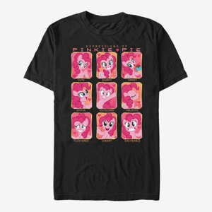 Queens Hasbro My Little Pony - Pinkie Pie Faces Unisex T-Shirt Black