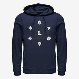 Queens Dungeons & Dragons - 6 DIE WITH METATRON GEOMETRY Unisex Hoodie Navy Blue