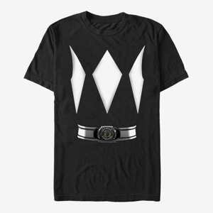 Queens Hasbro Power Rangers - Black Ranger Costume Tee Unisex T-Shirt Black